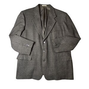 VTG Uoma Ungaro Gray Black Wool Sport Coat Jacket DIY Upcycle‎ Cutters Crafters